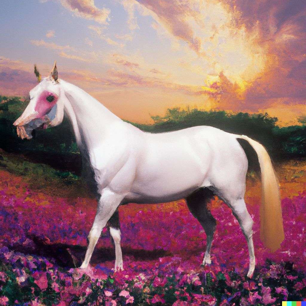 a horse, photograph taken by David LaChapelle